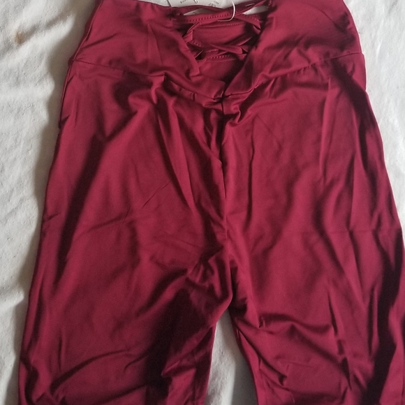 Casual O-Neck Short Sleeve Back Drawstring Crop Hi - Picture 8 of 8